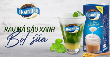 Rau má đậu xanh bọt sữa